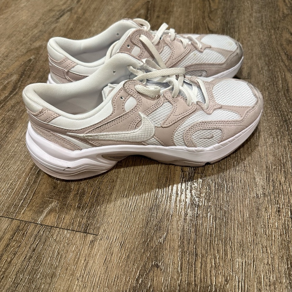 Nike Women's Blush and White Sneakers